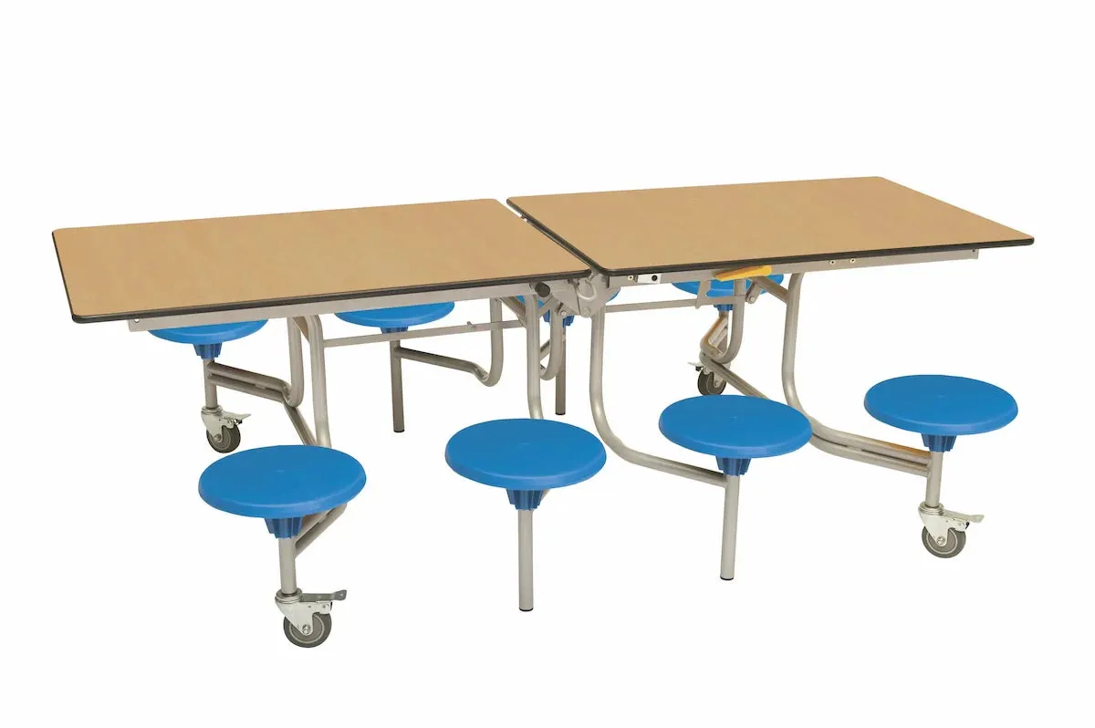Eight Seat Rectangular Mobile Folding Table - Suitable for age group 7 – 11 years