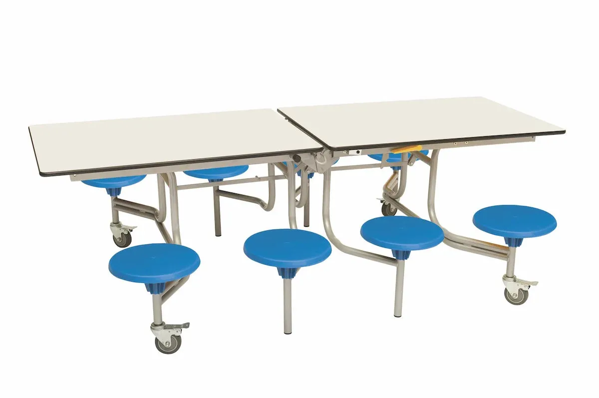 Eight Seat Rectangular Mobile Folding Table - Suitable for age group 7 – 11 years