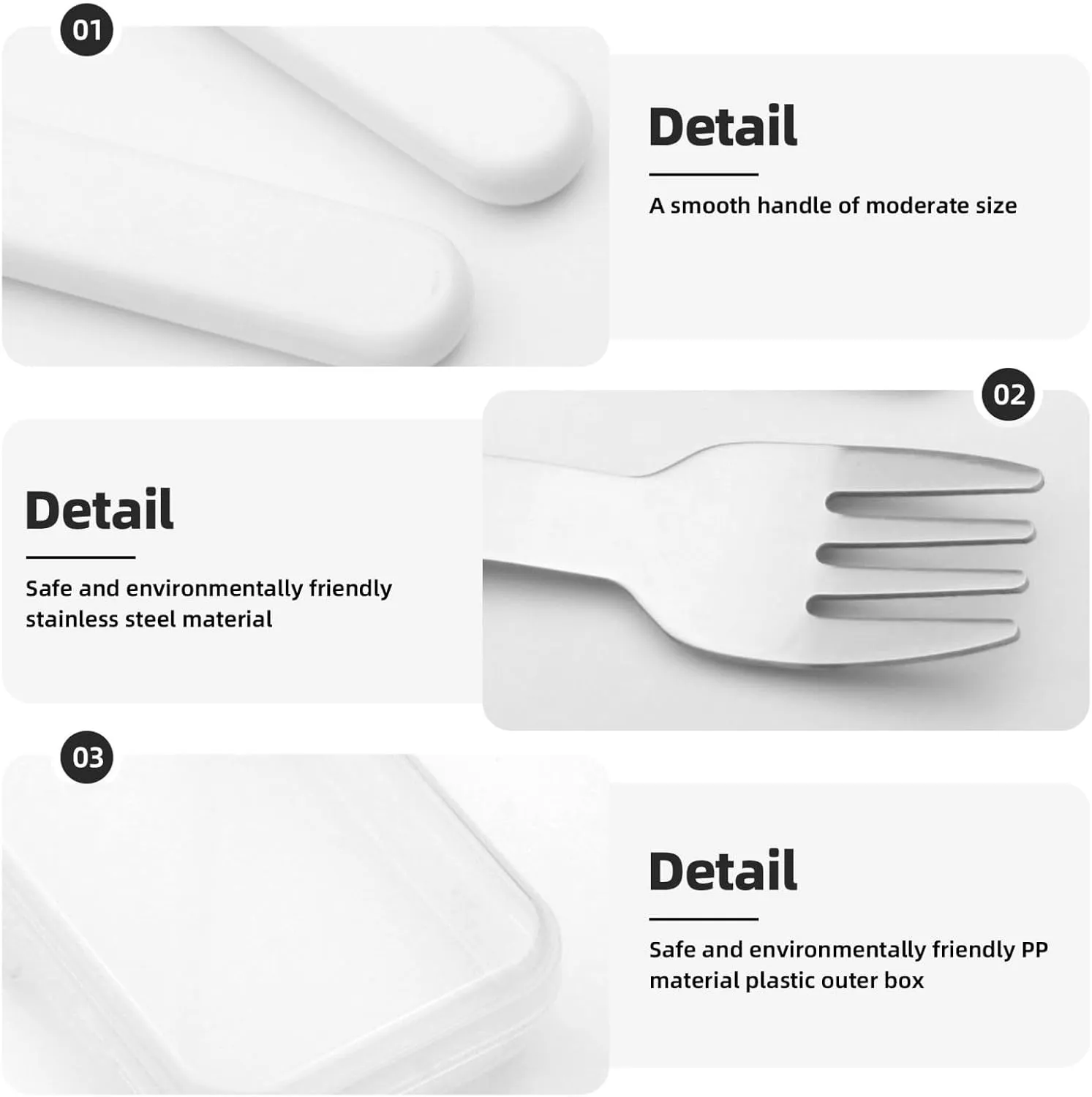Elephant And Baby Elephant Flatware 3 Pieces Set For Dinners, Stainless Steel Cutlery, Forks, Dinner Knife, Dinner Spoon