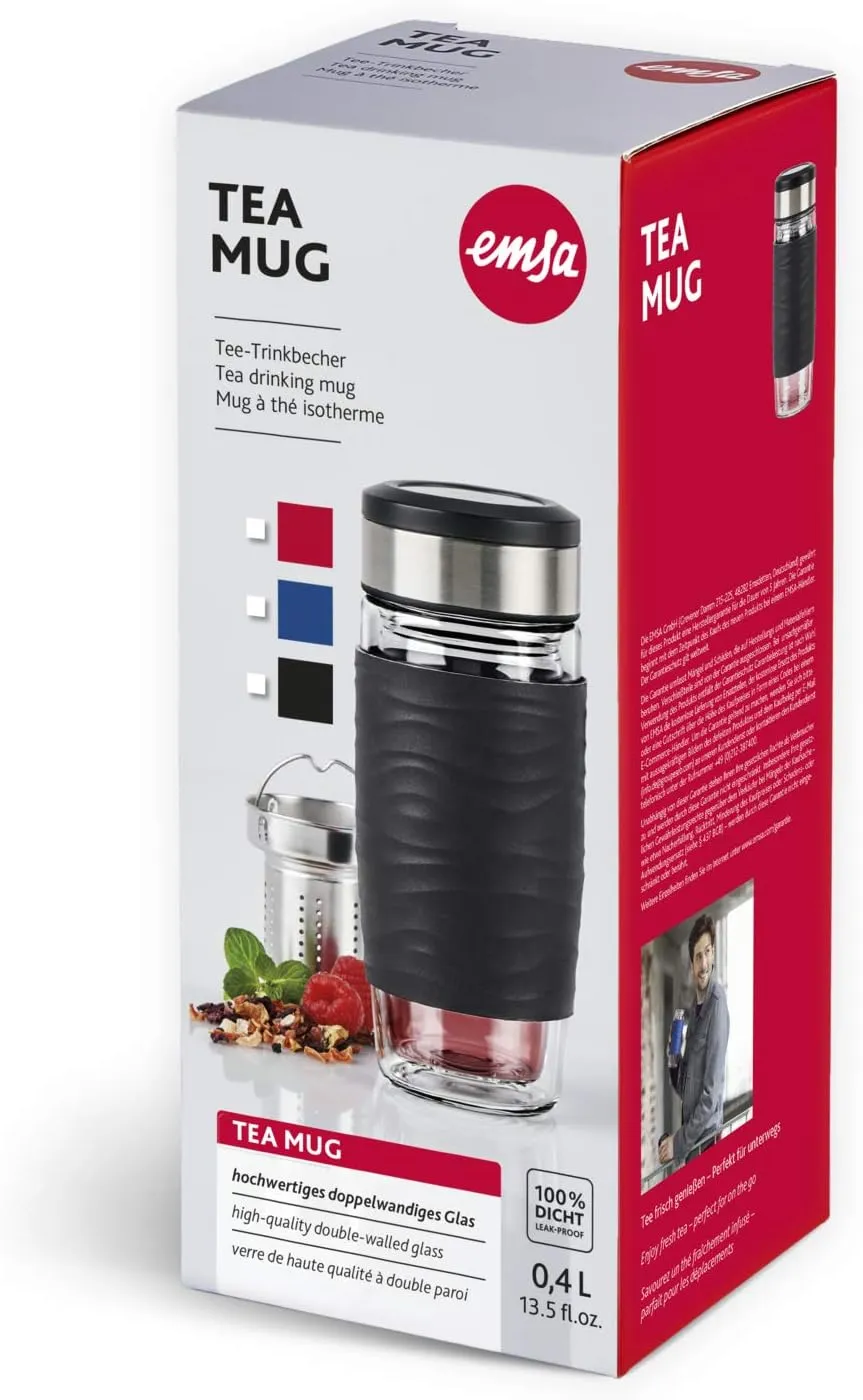 Emsa N20804 Mug Tea Cup, Glass