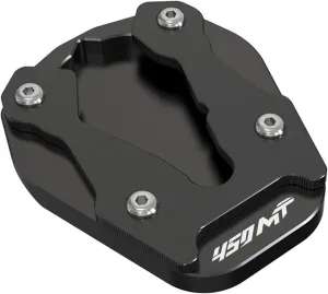Enlarged Kickstand Extension Plate Sidestand Pad Compatible with CFMOTO Ibex 450 2025,Aluminum Alloy,CNC-machined,Anodization,Black,CFMOTO Ibex 450 Accessories,CFMOTO 450MT Accessories