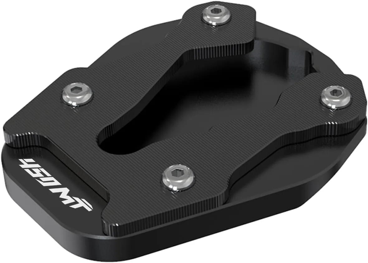 Enlarged Kickstand Extension Plate Sidestand Pad Compatible with CFMOTO Ibex 450 2025,Aluminum Alloy,CNC-machined,Anodization,Black,CFMOTO Ibex 450 Accessories,CFMOTO 450MT Accessories