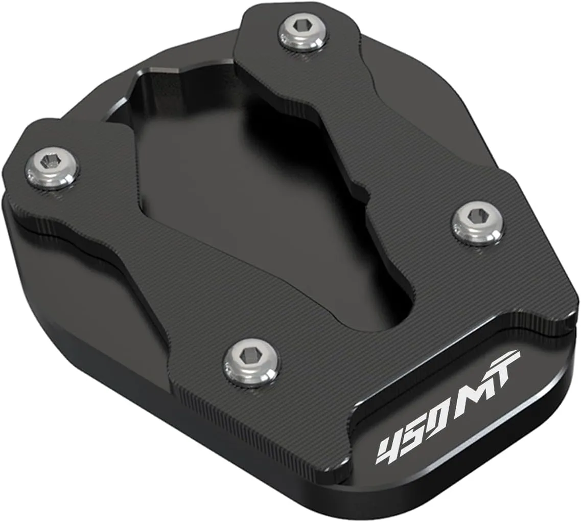 Enlarged Kickstand Extension Plate Sidestand Pad Compatible with CFMOTO Ibex 450 2025,Aluminum Alloy,CNC-machined,Anodization,Black,CFMOTO Ibex 450 Accessories,CFMOTO 450MT Accessories