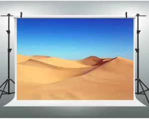EOA 7(W) x5(H) FT Desert Sand Dune Backdrop Wild West Blue Sky Landscape Picture Photography Background Mysterious Birthday Party Kids Children Adult Photoshot YouTube Booth Studio Prop