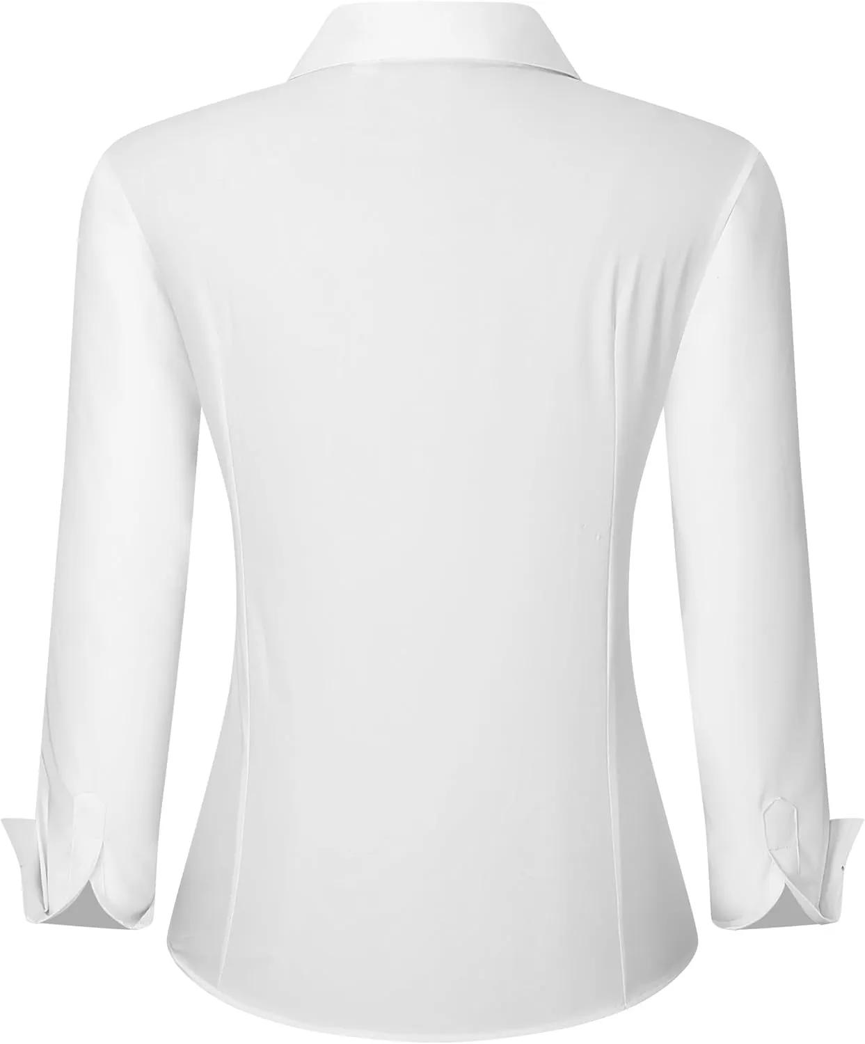 Esabel.C Womens Button Down Shirts Long Sleeve Regular Fit Stretch Work Blouse