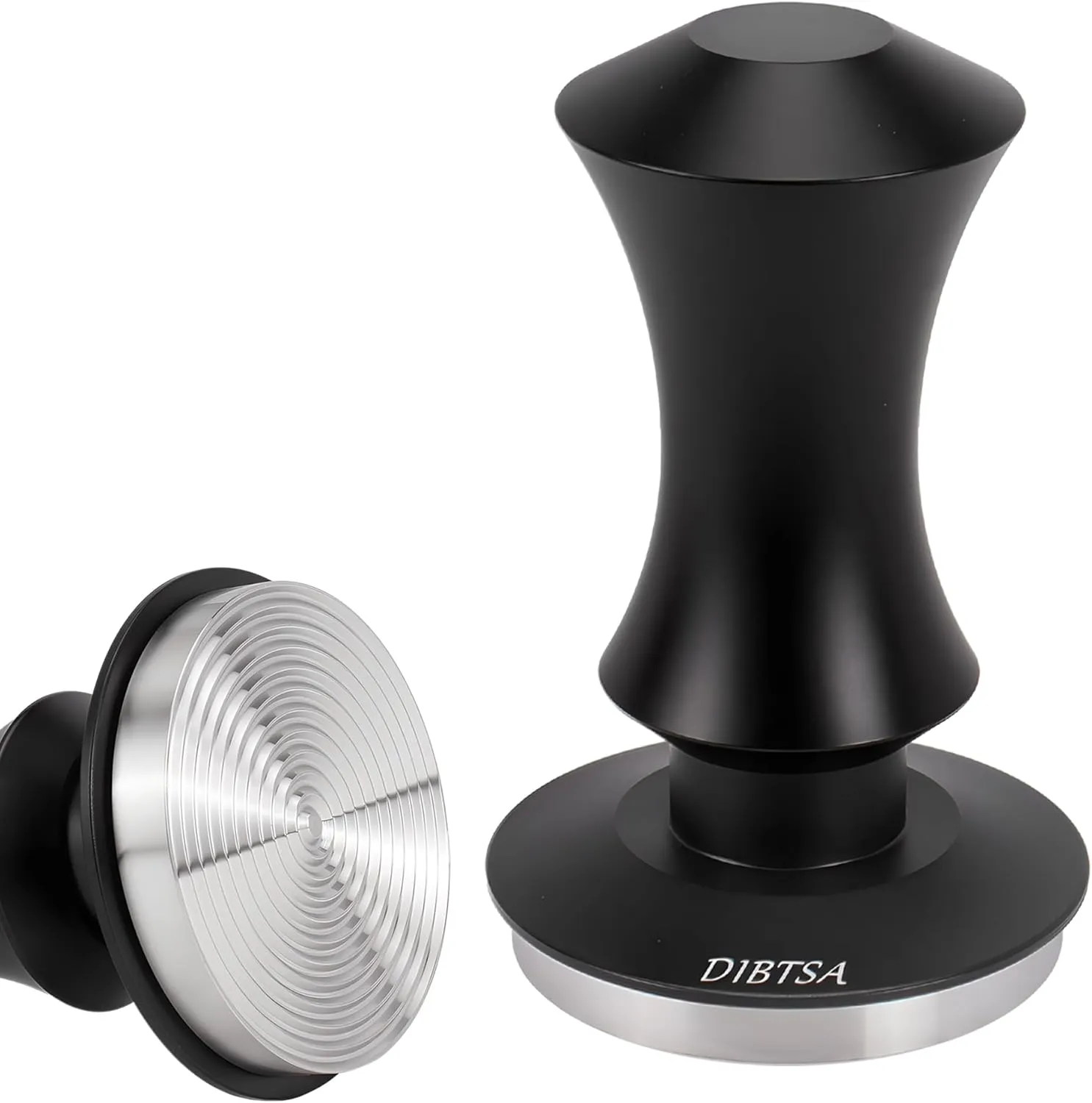 Espresso Tamper 58.5mm, Spring Loaded Coffee Tamper for La Marzocco, Flair 58, Gaggia, Breville 9 Series, and All E61 Group Machines, 304 Stainless Steel Ripple Base, Espresso Accessories