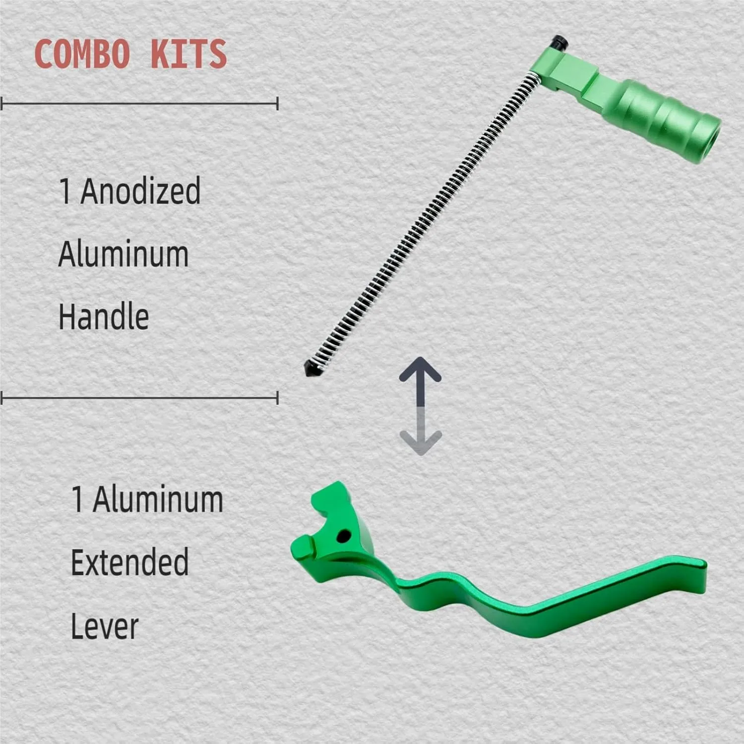 Extended Lever and Handle for 10-22 Combo (Green)