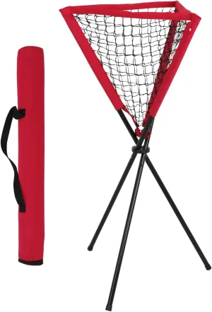 F2C 7'x7' Baseball and Softball Practice Net Combo Set Portable Hitting Pitching Net with Strike Zone Target, Bow Frame and Carry Bag, Baseball Equipment Great for All Skill Levels