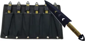 Falcon Throwing Knife Set 6" with Sheath (6 Pcs)