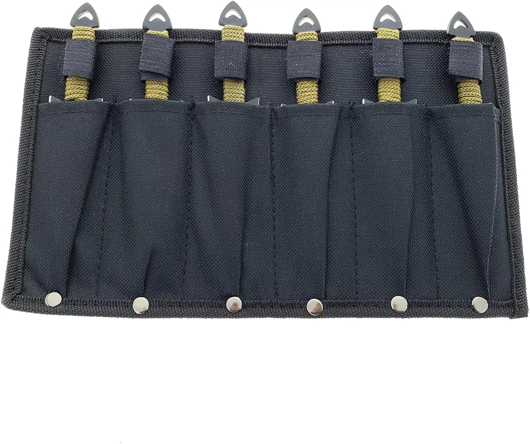 Falcon Throwing Knife Set 6" with Sheath (6 Pcs)