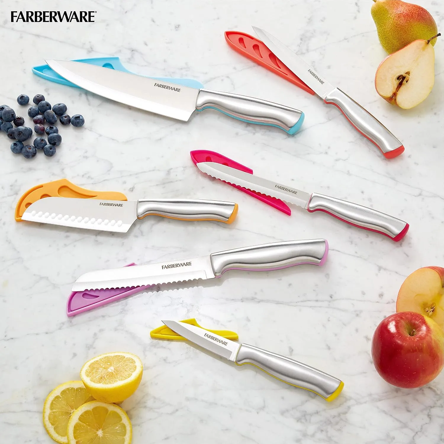 Farberware - 5272031 Farberware Stamped Stainless Steel Cutlery Set, 12-piece, Assorted