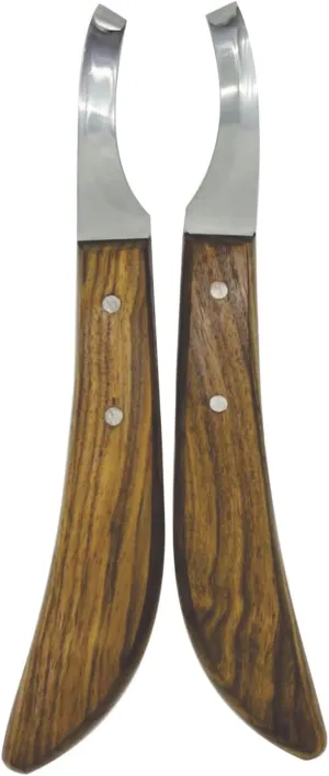 Farrier Hoof Knives Set–Professional Left & Right Handed Hoof Trimming Knives with Razor Sharp Stainless Steel Blades,Ergonomic Design for Precision Hoof Care for Farriers&Equestrians