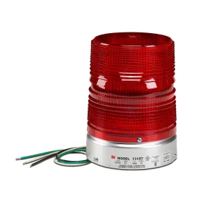 Federal Signal Warning Light, Double Flash Strobe, Red