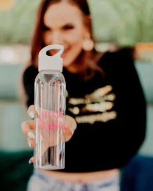 Fineapple white & pink Let's get Physical waterbottle