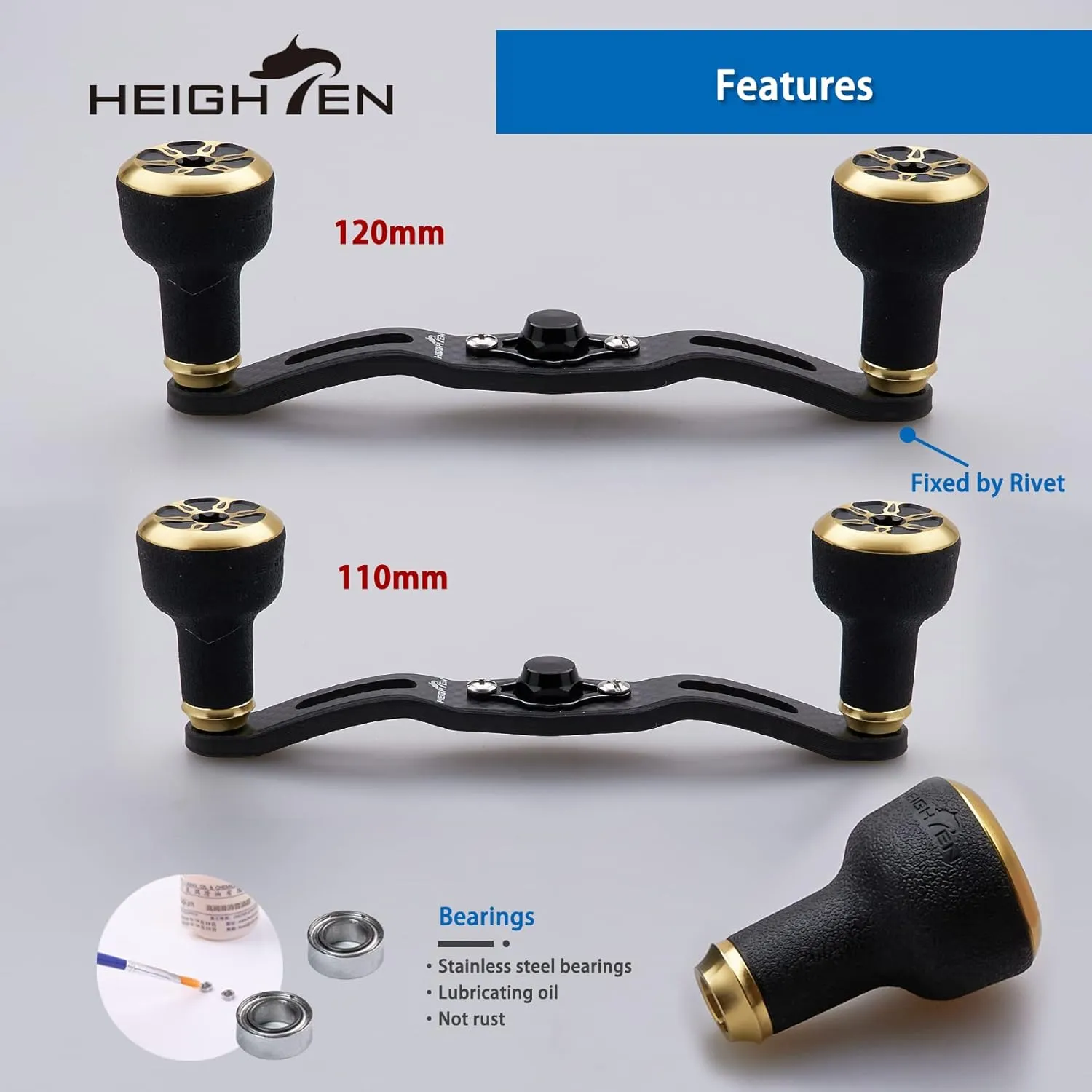 Fishing Reel Handle for Shiman0 Daiwa Abu Garcia Penn Kaking Lew's Baitcasting Reel Power Handle Crank Accessory