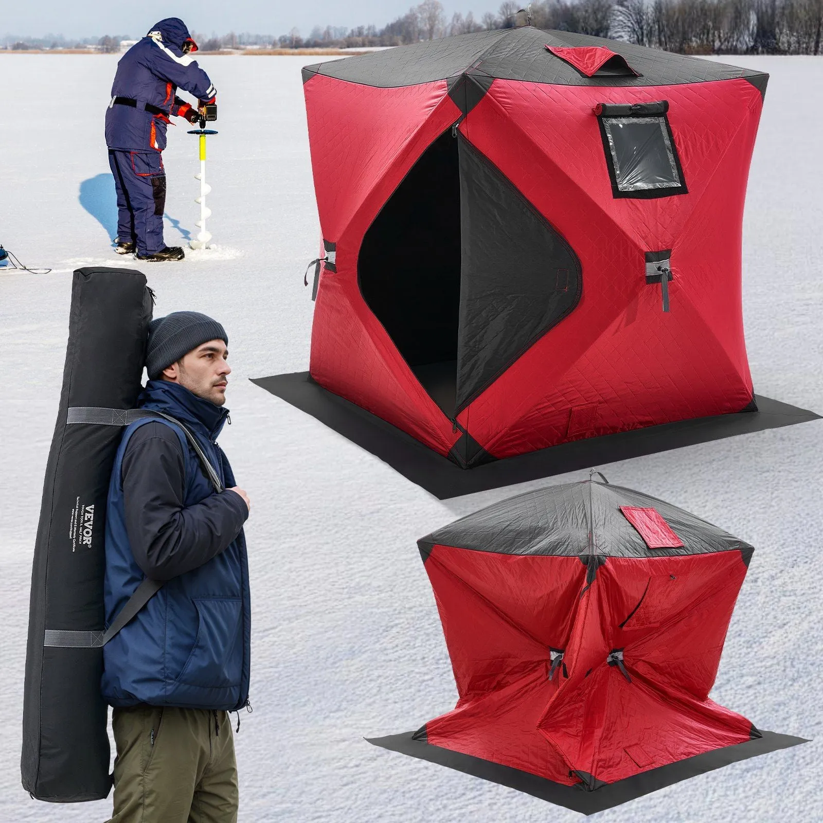 Fishing Tent Person 1-2 Pop-Up Client satisfaction Customizable options Shanty Ice Portable
