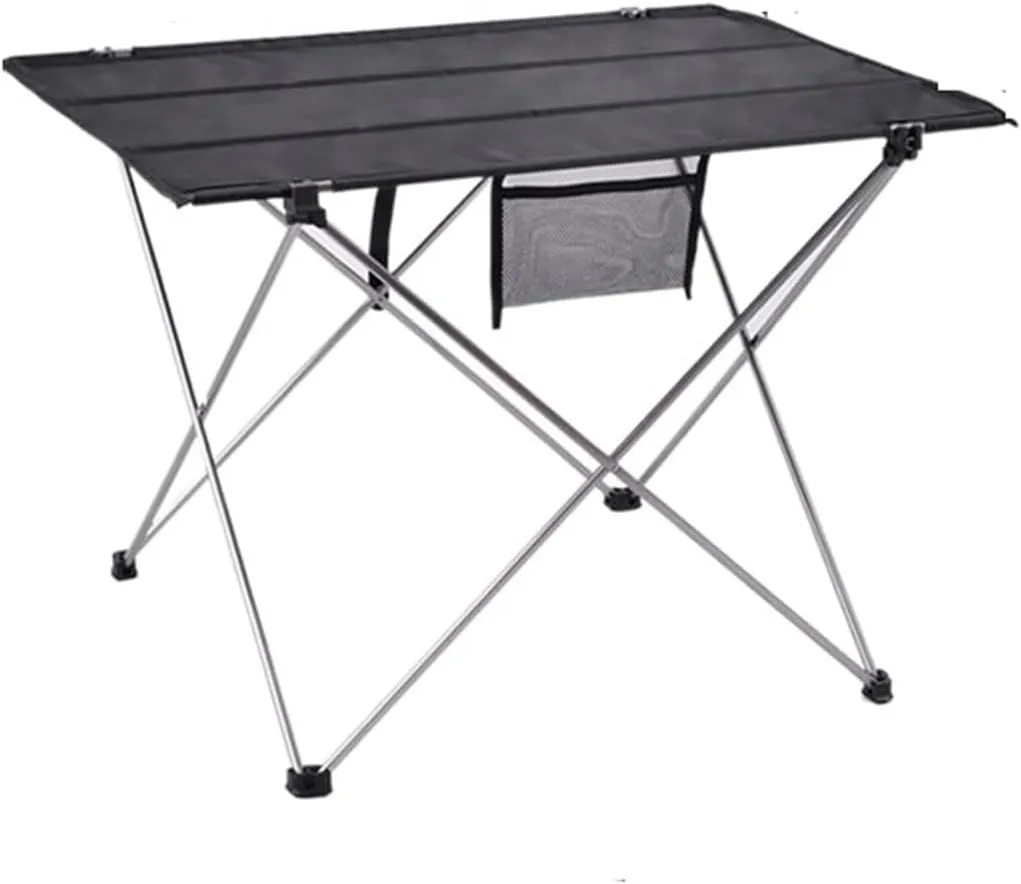 Folding Dining Table Ultra Light Aluminum Alloy Traveling Table Fishing Portable Folding Table Outdoor Camping Home Barbecue Picnic (Color : 8249-Gray)