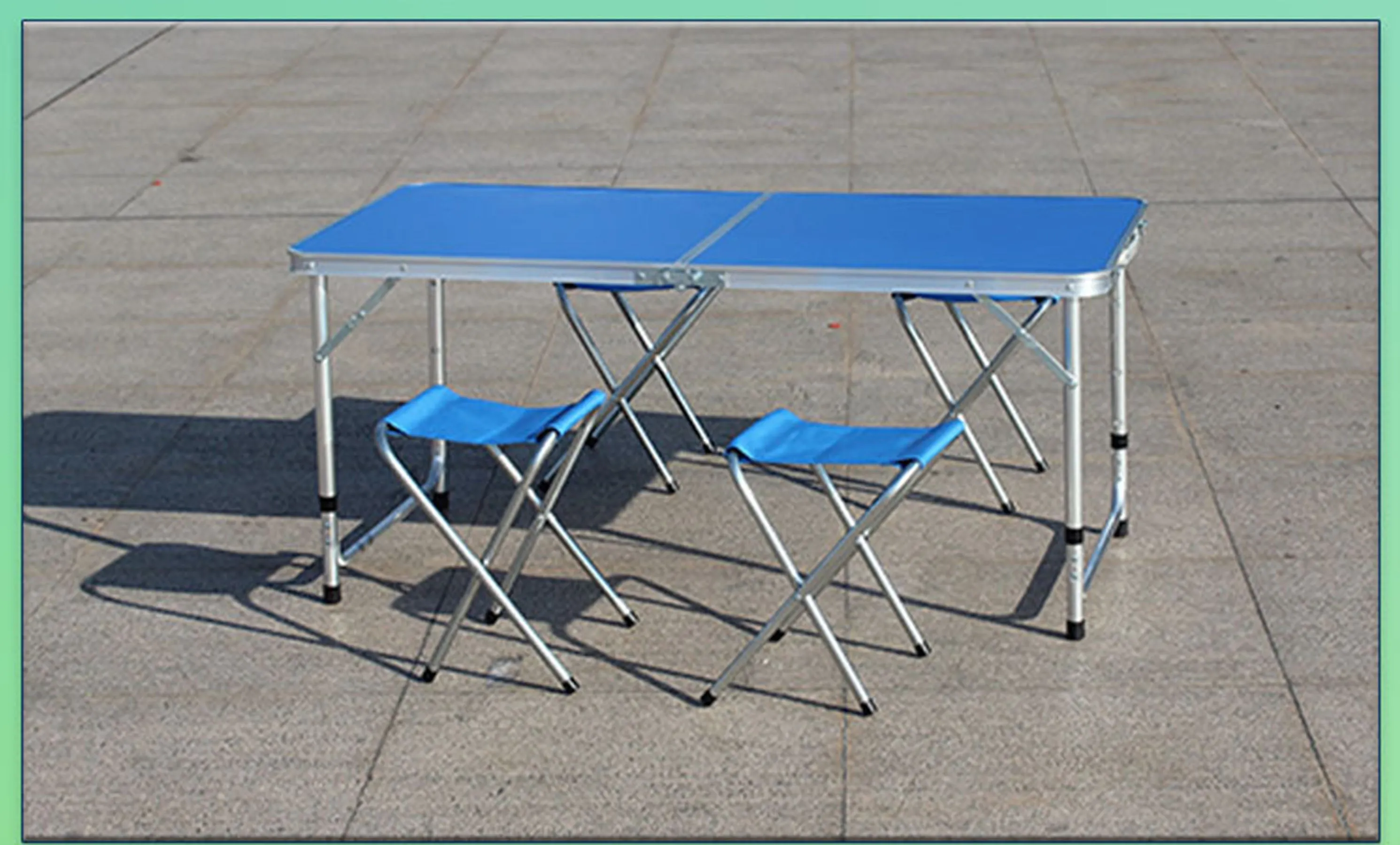 Folding table 4 Aluminum chairs