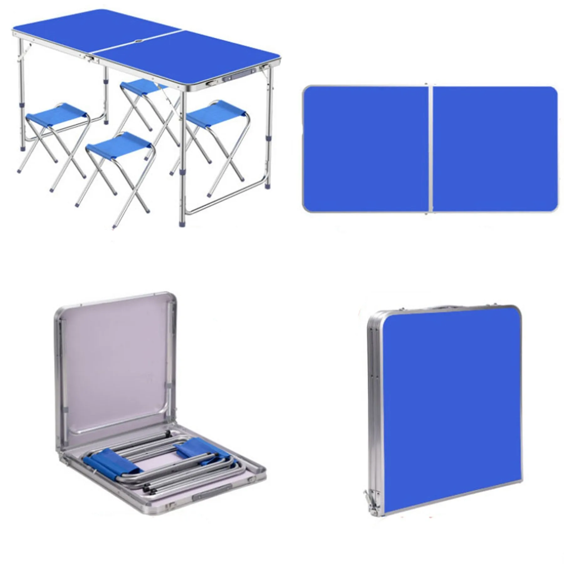 Folding table 4 Aluminum chairs
