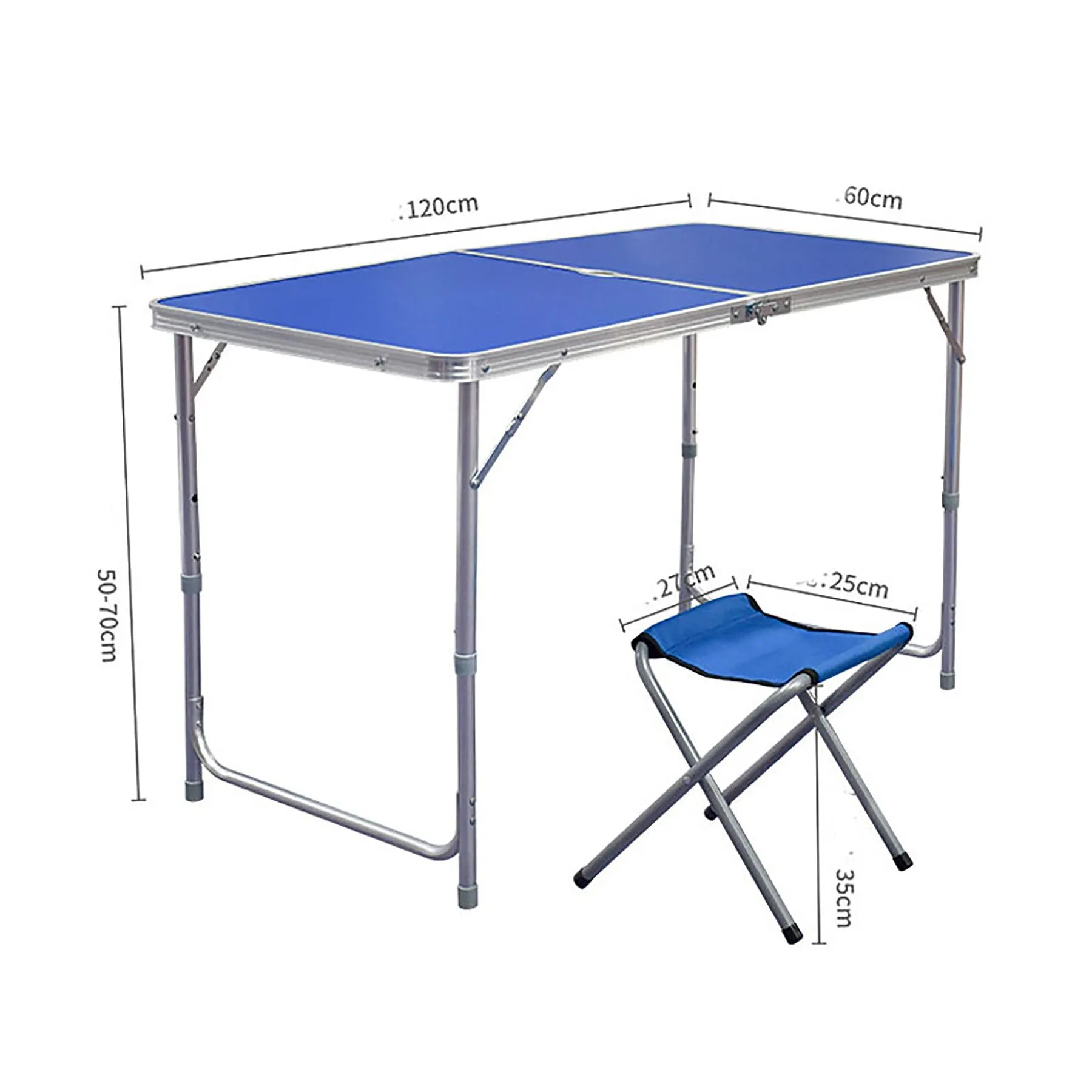 Folding table 4 Aluminum chairs
