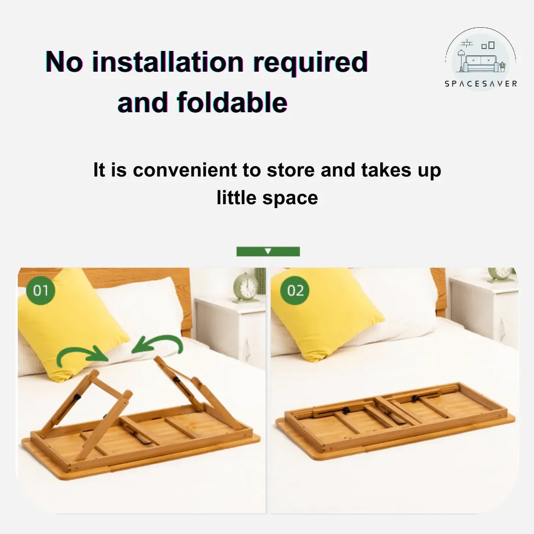 Folding Table for the Bed in the Dormitory/Folding Study Desk for Home Computers/Multi - functional Folding Table for Beds in Dormitories and Homes