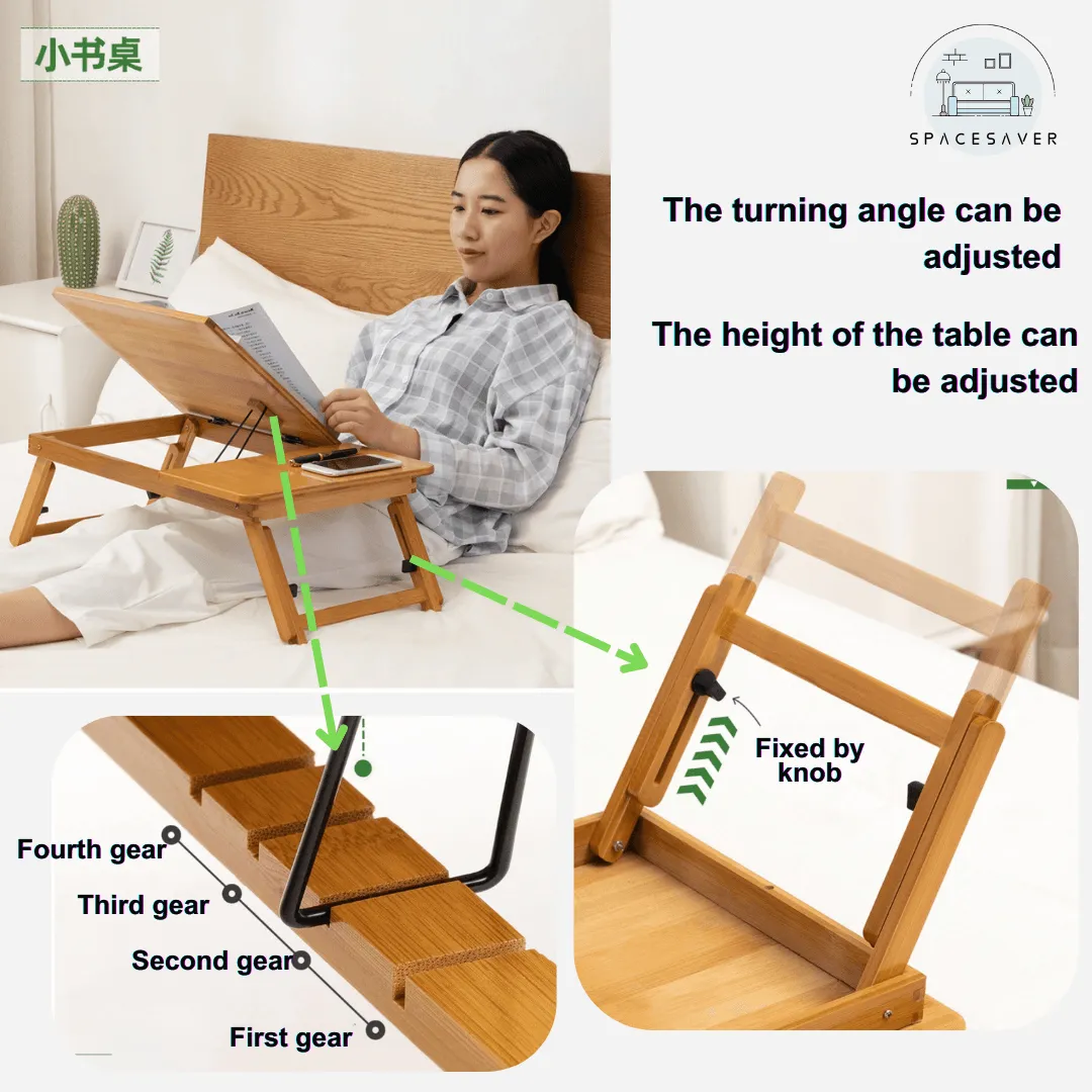 Folding Table for the Bed in the Dormitory/Folding Study Desk for Home Computers/Multi - functional Folding Table for Beds in Dormitories and Homes