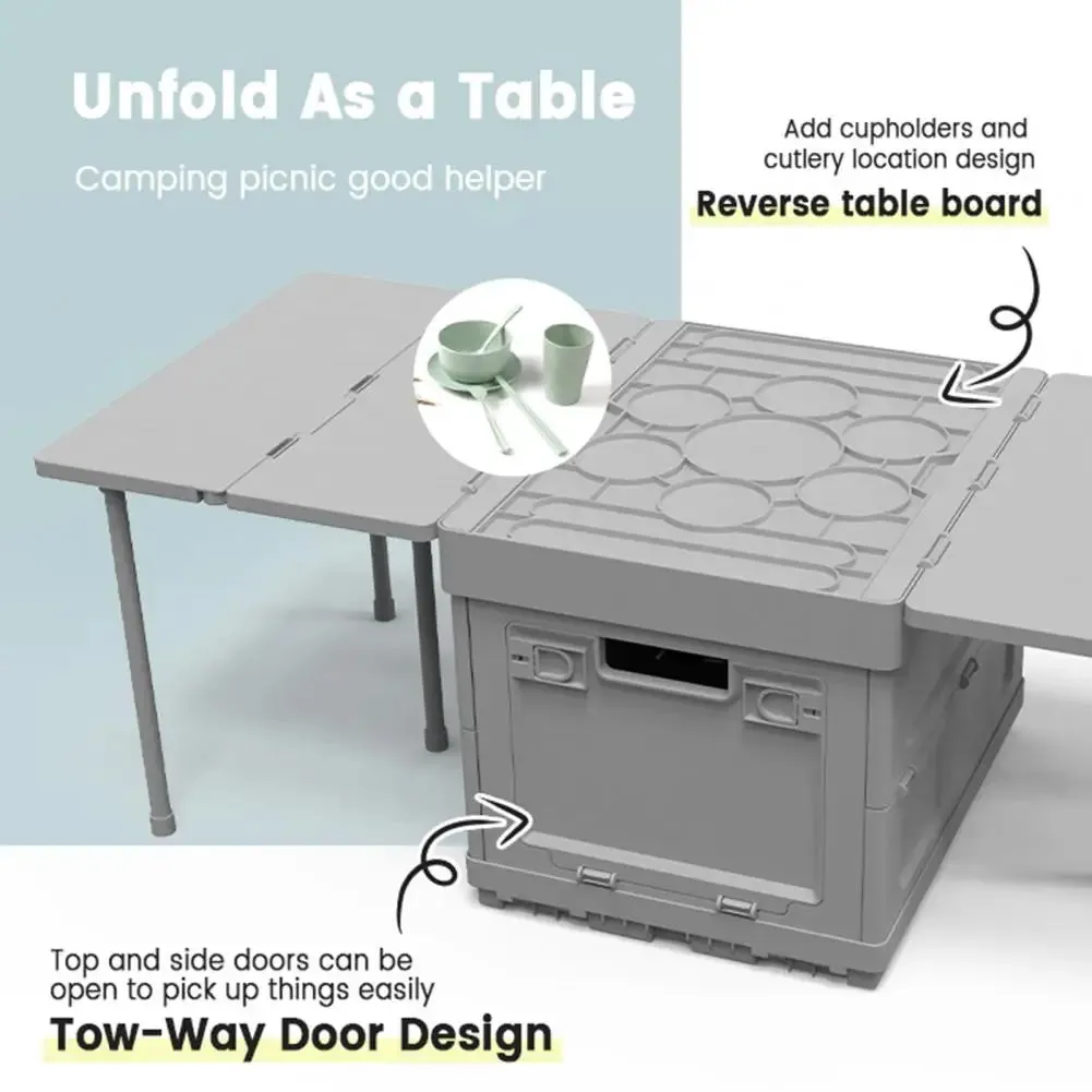 Folding Table Large Capacity Storage Container