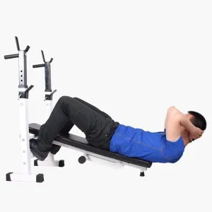 Folding Weight Table Dumbbell Bench Multifunctional Bench Press Folding Squat Rack Home Fitness Equipment