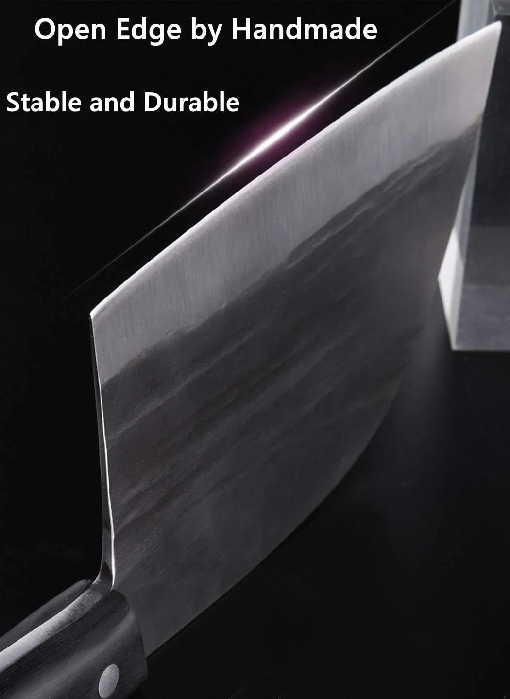 Forging Serbian Chef Knife Kitchen Chef Knives Full Tang High Carbon Clad Steel Almasi Butcher Cleaver with Leather Sheath Thanksgiving Christmas Gifts (B-Almasi Knife)