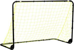 Franklin Sports Competition Soccer Goals - Backyard Portable Steel Soccer Goals - Adult   Youth Soccer Goal with Net   Ground Stakes Included - Multiple Sizes   Colors