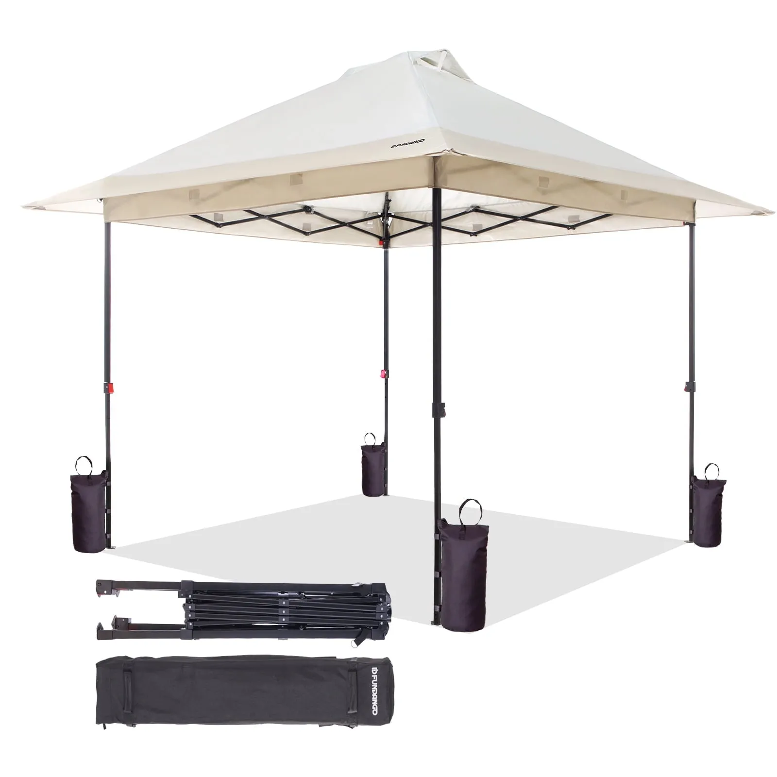 FUNDANGO 10x10ft Pop Up Outdoor Canopy Tent Sun Shelter Tent