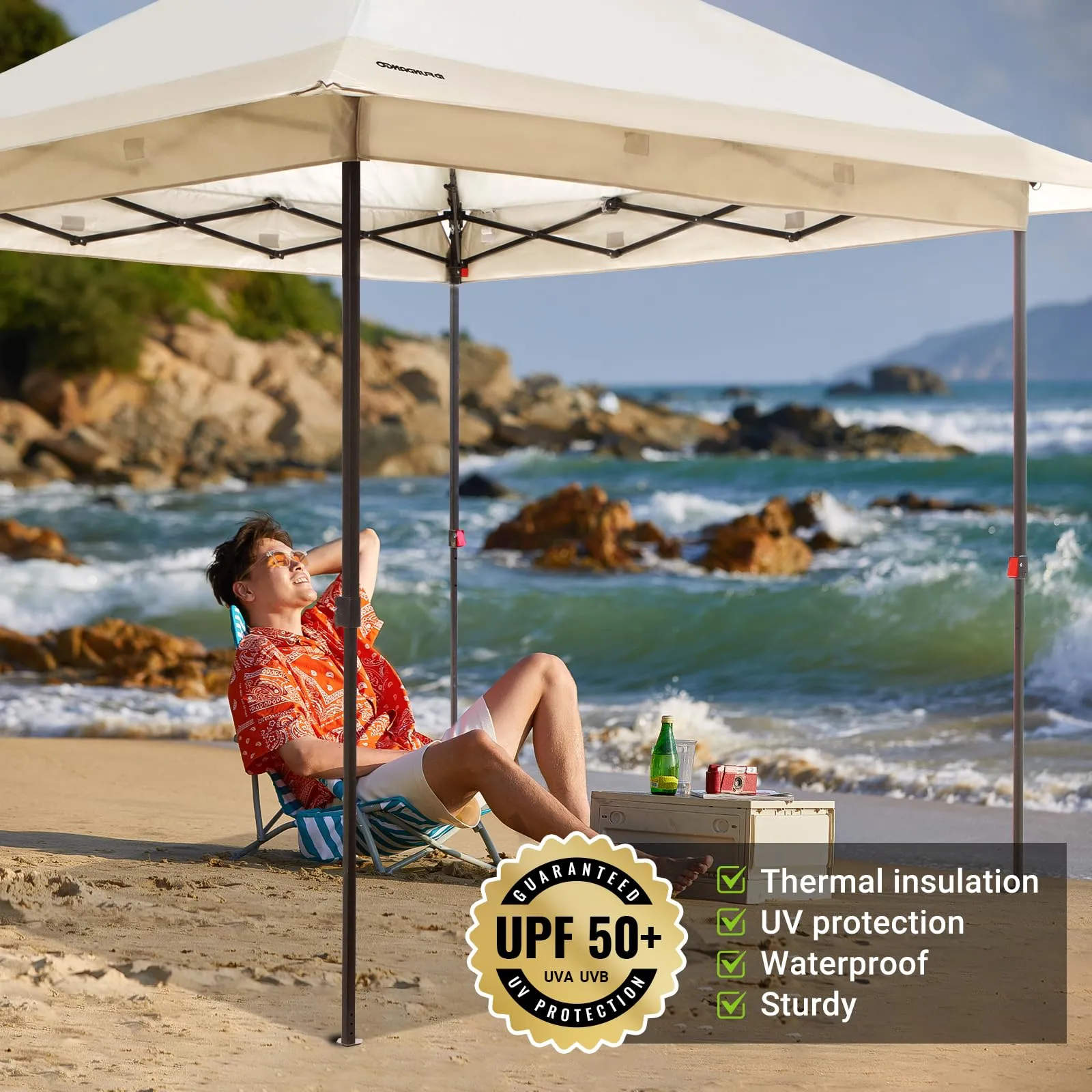 FUNDANGO 10x10ft Pop Up Outdoor Canopy Tent Sun Shelter Tent