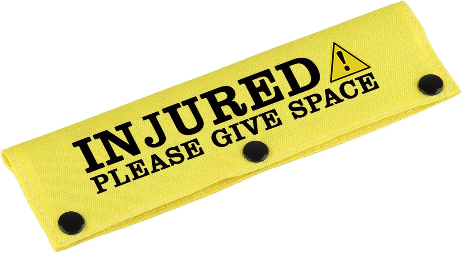 Funny Dog Leash Sleeve Injured Please Give Space Dog Leash Wrap Sleeve Alert Tag Pet Birthday Gift (Injured Please-YE Sleeve)