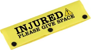 Funny Dog Leash Sleeve Injured Please Give Space Dog Leash Wrap Sleeve Alert Tag Pet Birthday Gift (Injured Please-YE Sleeve)