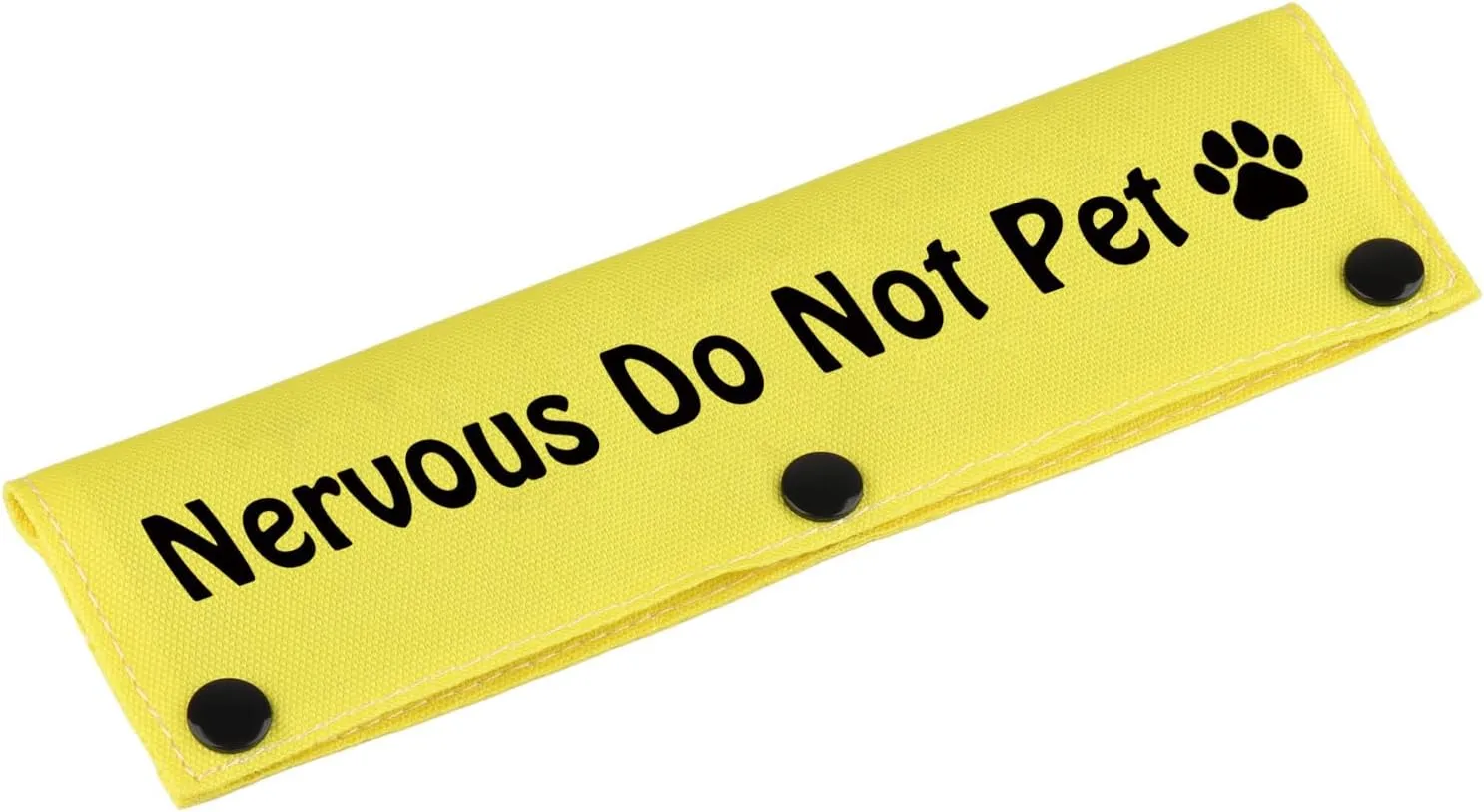 Funny Dog Leash Sleeve Nervous Do Not Pet Dog Leash Wrap Wrap Alert Hanging ID Patch Tag Pet Birthday Giftt(Do Not Pe) (Do Not Pet-YE Sleeve)