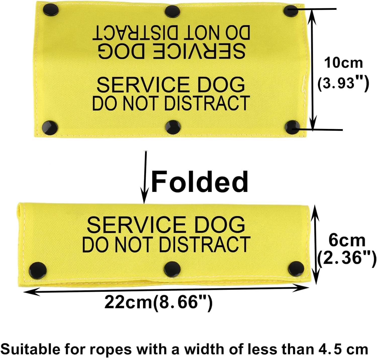 Funny Dog Leash Sleeve - Service Dog Do Not Distract Wrap Alert Hanging ID Patch Tag Pet Birthday Gift