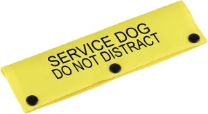 Funny Dog Leash Sleeve - Service Dog Do Not Distract Wrap Alert Hanging ID Patch Tag Pet Birthday Gift