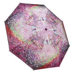 Galleria-Monet's Garden Auto-Open/Close Large Portable Rain Folding Umbrella