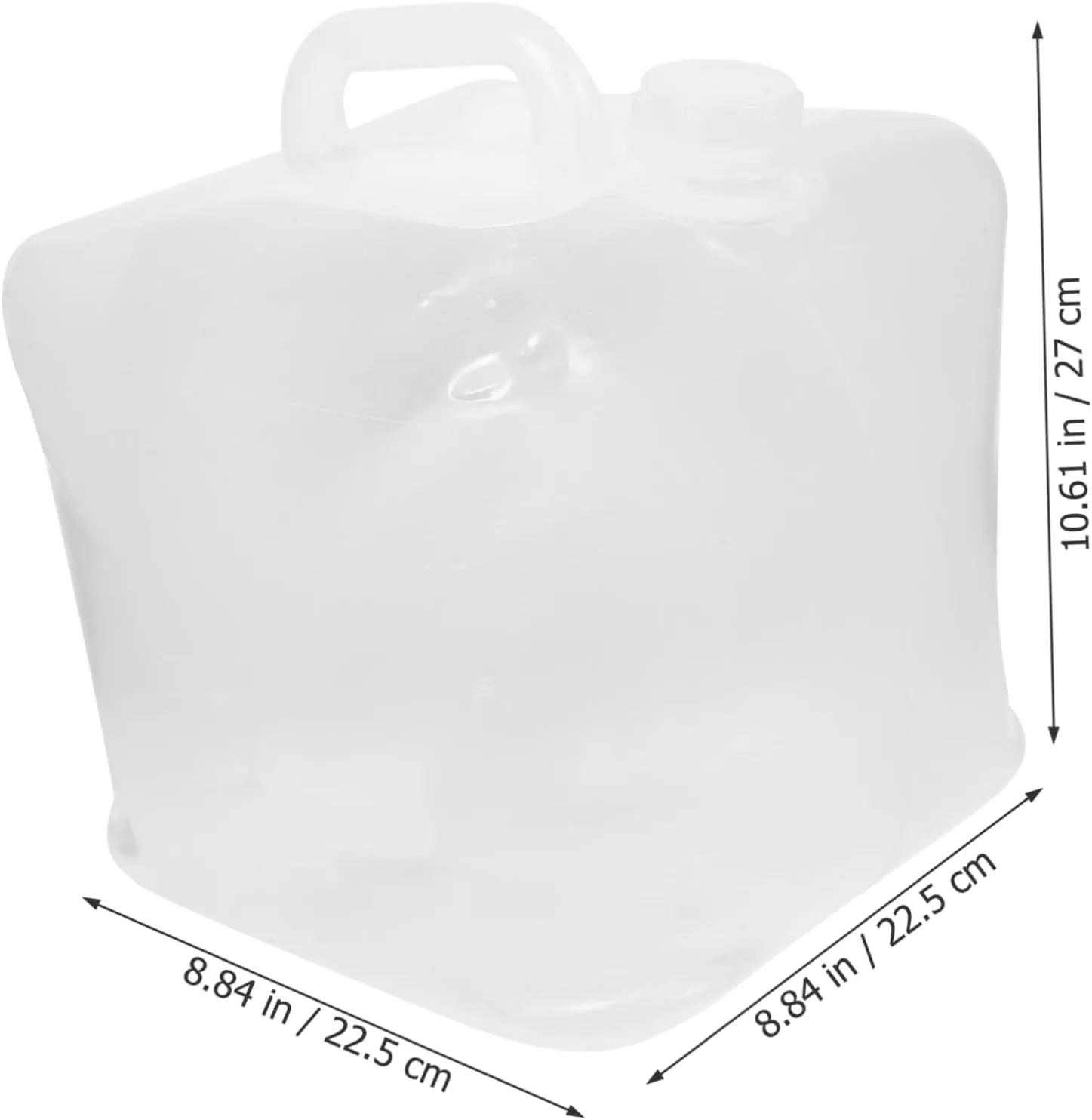 GANAZONO 2pcs Folding Water Bag Kettle Tap Water Machine Bottle Portable Air Hiking Water Bag Collapsible Water Bag Bowl Carrier Dispenser Travel Kettle Lightweight Water Canteen Pe Plastic