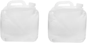 GANAZONO 2pcs Folding Water Bag Kettle Tap Water Machine Bottle Portable Air Hiking Water Bag Collapsible Water Bag Bowl Carrier Dispenser Travel Kettle Lightweight Water Canteen Pe Plastic