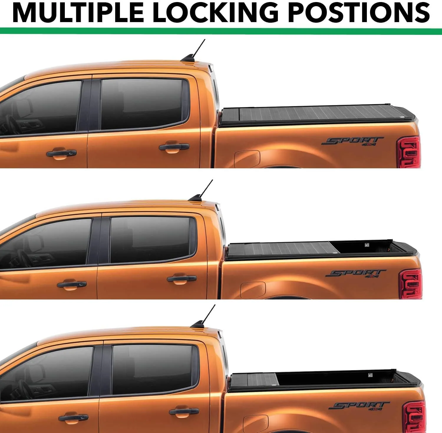 Gator Recoil Retractable Truck Bed Tonneau Cover | G30481 | Fits 2019 - 2025 Chevy/GMC Silverado/Sierra 1500, works w/ MultiPro/Flex tailgate (Will not fit Carbon Pro Bed) 5' 10" Bed (70")