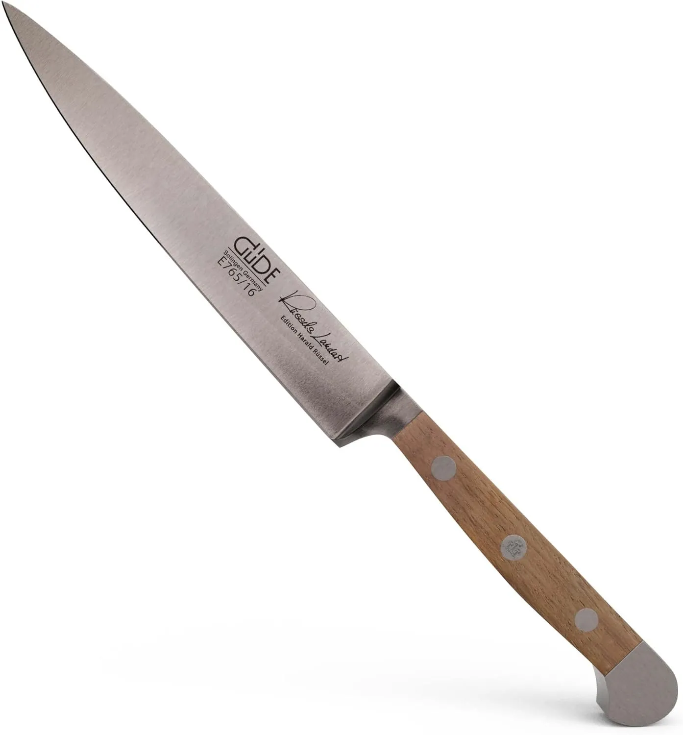 Güde Alpha Barrel Oak Series - 6" Slicing Knife - Made in Solingen, Germany Since 1910 - Rare Oak Wood, Over 80 Years Old.