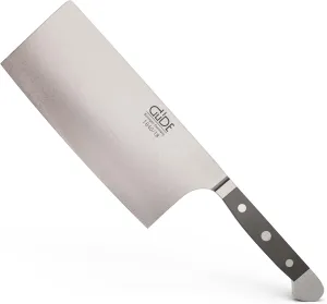 Güde Alpha Series Hand Forged/Sharpened Cleaver Knife, 7-in and 10-oz - Ice Hardened Steel - Made in Solingen, Germany Since 1910