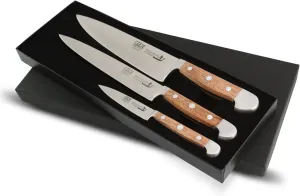 Güde Briccole di Venezia - 3-Piece Knife Set - Made from Rare Venetian Gondola Posts.