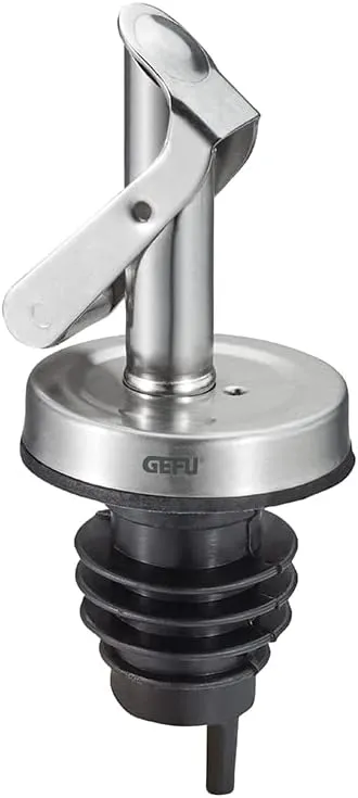 Gefu 12261 SEESAW, Bottle Pourer with Flap, for Oil and Vinegar, Scoop for Bottles, Stoppers, Oil Pourer