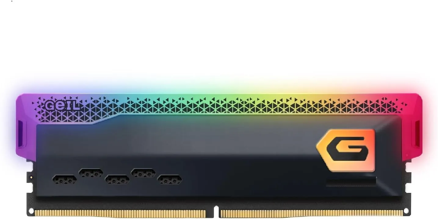 GeIL Orion RGB DDR4 RAM, 8GB 3200MHz 1.35V XMP2.0, Intel/AMD Compatible, Long DIMM High Speed Desktop Memory, Hardcore Immersive Gaming/Multimedia Content Creation/Quality Live Streaming