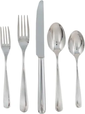 Ginkgo International Millennium-Mirror Finish Flatware, 20pc set, Silver