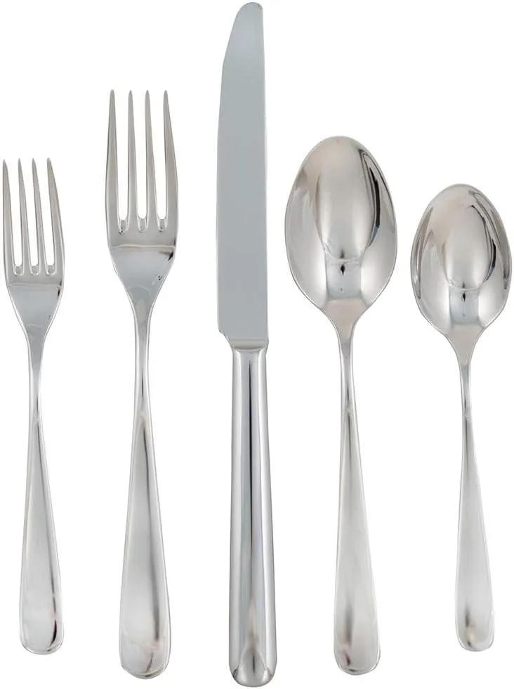 Ginkgo International Millennium-Mirror Finish Flatware, 20pc set, Silver