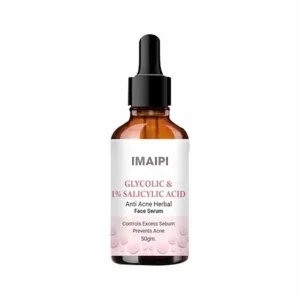 Glycolic & Salicylic Acid Anti-Acne Face Serum, 1% Salicylic Acid, Controls Excess Sebum, 50ml