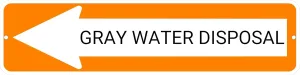 Grasslands View Directional Sign – Orqane Left Arrow – 24" x 6" Aluminum Composite – Weather-Resistant Outdoor Signage for Parks, Trails, Scenic Overlooks & Nature Reserves